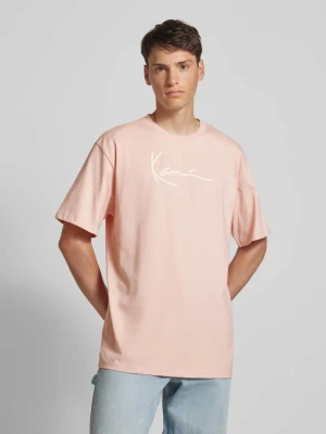 T-shirt z nadrukiem z logo model ‘Signature’ Karl Kani