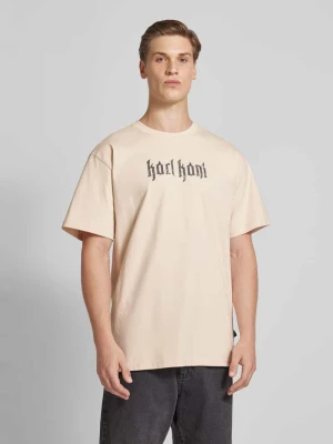 T-shirt z nadrukiem z logo model ‘Signature’ Karl Kani