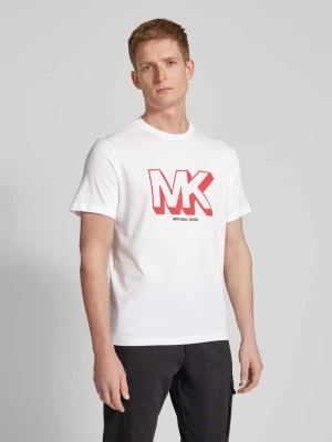 T-shirt z nadrukiem z logo model ‘SKETCH MK’ Michael Kors