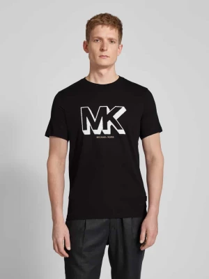 T-shirt z nadrukiem z logo model ‘SKETCH MK’ Michael Kors