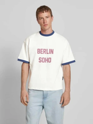 T-shirt z nadrukiem z logo model ‘SoHo’ PROHIBITED