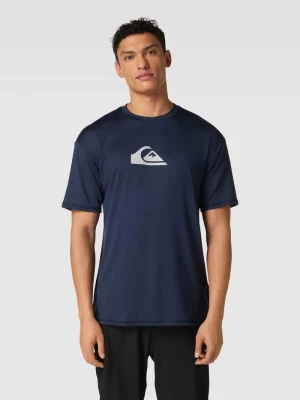 T-shirt z nadrukiem z logo model ‘SOLID STREAK’ Quiksilver