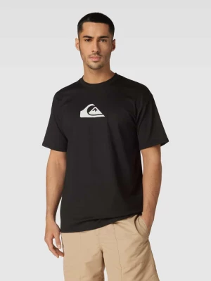 T-shirt z nadrukiem z logo model ‘SOLID STREAK’ Quiksilver