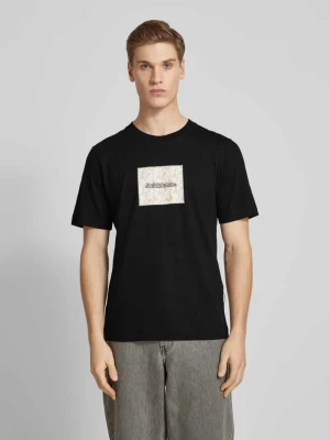 T-shirt z nadrukiem z logo model ‘SPLIT’ jack & jones
