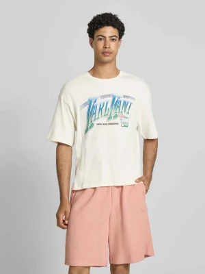 t-shirt z nadrukiem z logo model 'Sport Gradient' Karl Kani