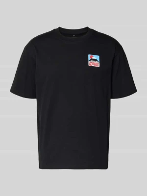 t-shirt z nadrukiem z logo model 'SUNSET ON FUJI SAN' Edwin