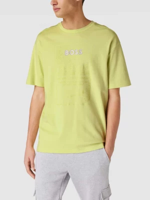 T-shirt z nadrukiem z logo model ‘Talboa’ BOSS Green