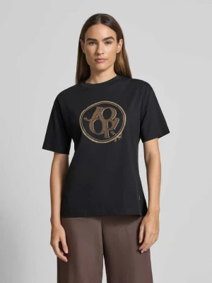 T-shirt z nadrukiem z logo model ‘Tashi’ Joop!