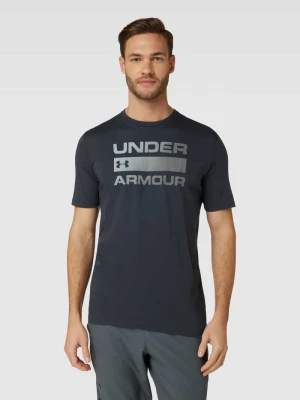 T-shirt z nadrukiem z logo model ‘TEAM ISSUE’ Under Armour