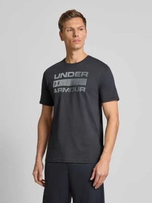 T-shirt z nadrukiem z logo model ‘TEAM ISSUE’ Under Armour