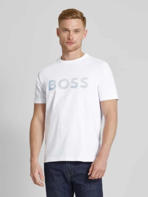 T-shirt z nadrukiem z logo model ‘Teebero’ BOSS Green