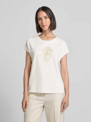 T-shirt z nadrukiem z logo model ‘TEJA’ Joop!