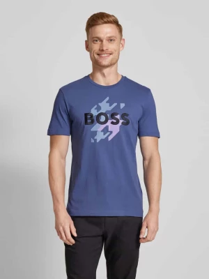 T-shirt z nadrukiem z logo model ‘Thompson’ Boss