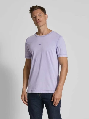 T-shirt z nadrukiem z logo model ‘Tokks’ Boss Orange