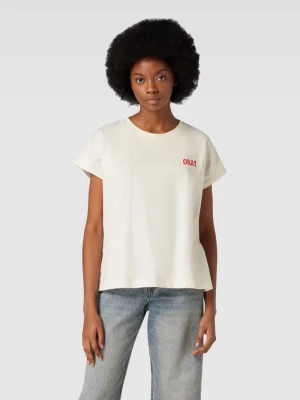 T-shirt z nadrukiem z logo model ‘TOYEN’ Oilily
