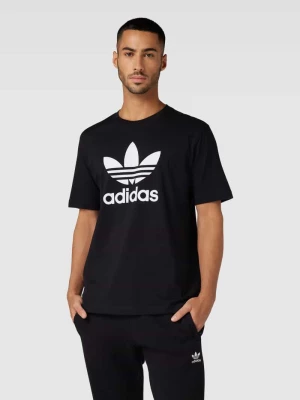 T-shirt z nadrukiem z logo model ‘TREFOIL’ adidas Originals