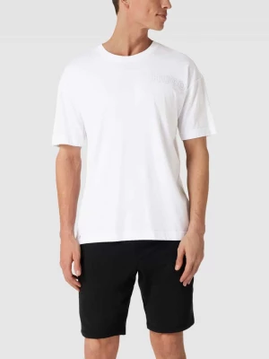 T-shirt z nadrukiem z logo Model 'Unite' Hugo Złamany biały
