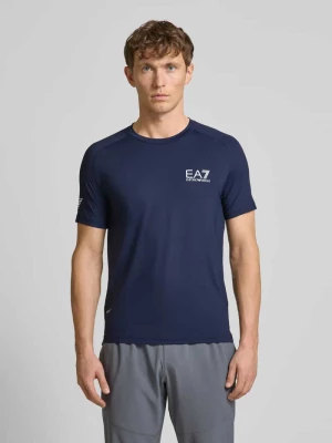 T-shirt z nadrukiem z logo model ‘VENTUS7’ EA7 Emporio Armani