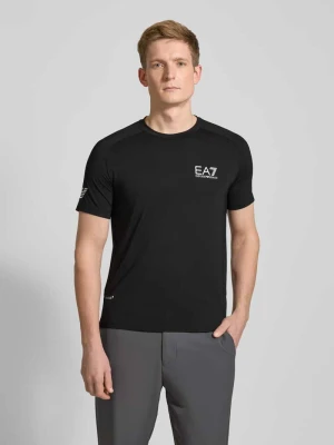 T-shirt z nadrukiem z logo model ‘VENTUS7’ EA7 Emporio Armani