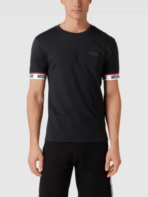 T-shirt z nadrukiem z logo Moschino Swim + Underwear