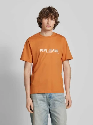 T-shirt z nadrukiem z logo Pepe Jeans