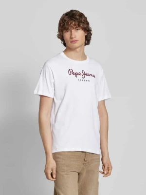 T-shirt z nadrukiem z logo Pepe Jeans