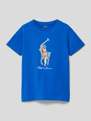 T-shirt z nadrukiem z logo Polo Ralph Lauren Kids
