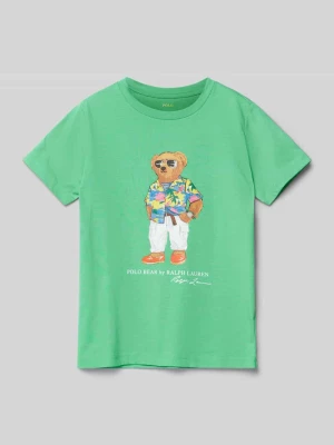 T-shirt z nadrukiem z logo Polo Ralph Lauren Kids