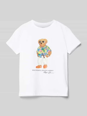 T-shirt z nadrukiem z logo Polo Ralph Lauren Kids