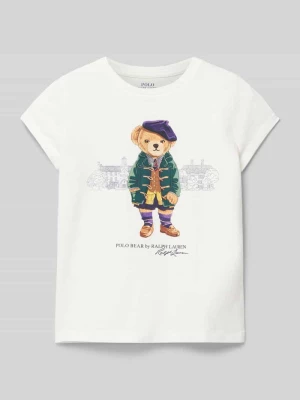 T-shirt z nadrukiem z logo Polo Ralph Lauren Kids