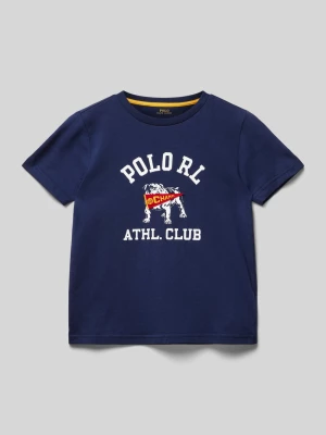 T-shirt z nadrukiem z logo Polo Ralph Lauren Kids