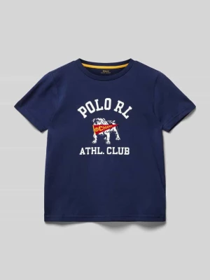 T-shirt z nadrukiem z logo Polo Ralph Lauren Kids