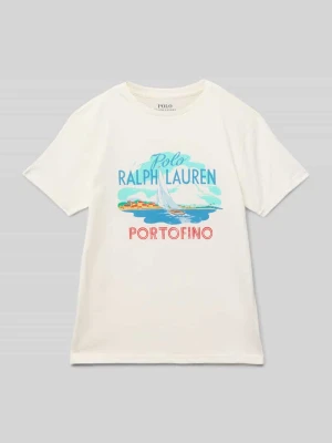 T-shirt z nadrukiem z logo Polo Ralph Lauren Teens
