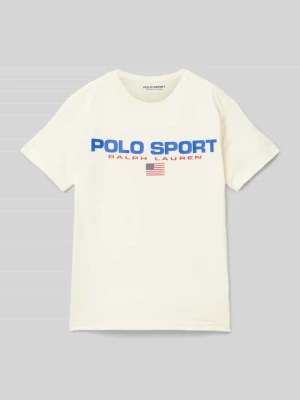 T-shirt z nadrukiem z logo Polo Sport