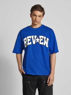 T-shirt z nadrukiem z logo REVIEW