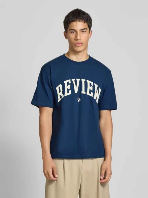 T-shirt z nadrukiem z logo REVIEW