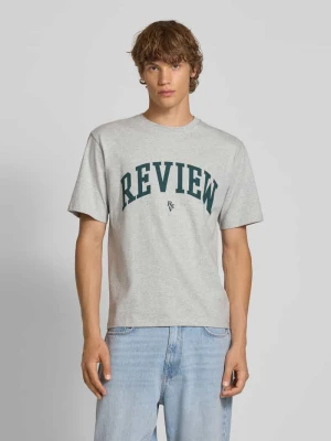 T-shirt z nadrukiem z logo REVIEW