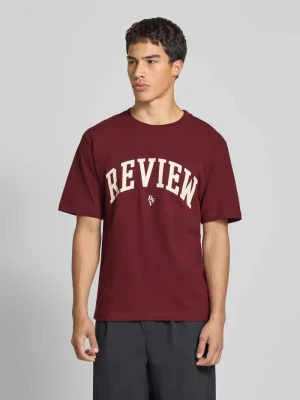 T-shirt z nadrukiem z logo REVIEW