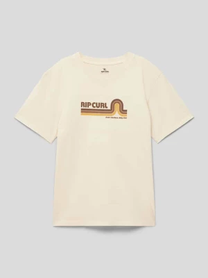 T-shirt z nadrukiem z logo Rip Curl