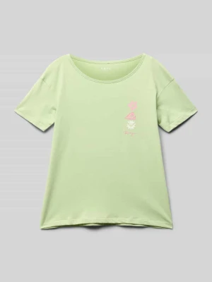 T-shirt z nadrukiem z logo Roxy