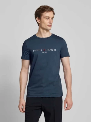 T-shirt z nadrukiem z logo Tommy Hilfiger