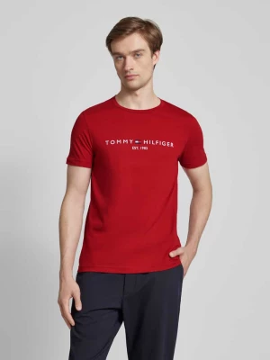 T-shirt z nadrukiem z logo Tommy Hilfiger