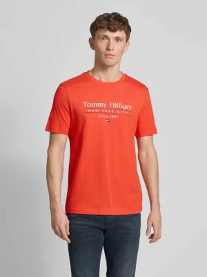 Zdjęcie produktu T-shirt z nadrukiem z logo Tommy Hilfiger