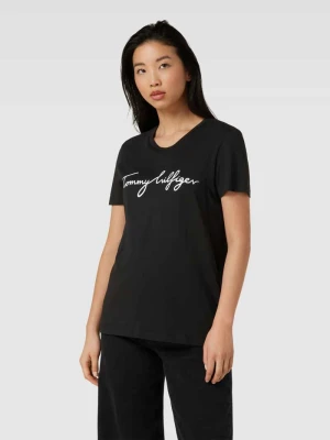 T-shirt z nadrukiem z logo Tommy Hilfiger