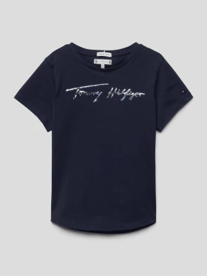 T-shirt z nadrukiem z logo Tommy Hilfiger Kids
