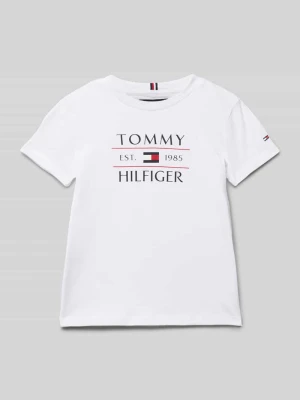 T-shirt z nadrukiem z logo Tommy Hilfiger Kids
