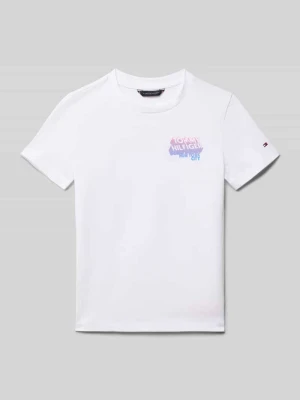 T-shirt z nadrukiem z logo Tommy Hilfiger Teens
