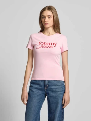 T-shirt z nadrukiem z logo Tommy Jeans