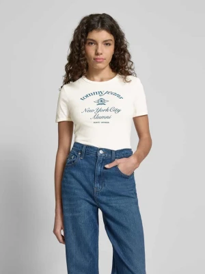 T-shirt z nadrukiem z logo Tommy Jeans