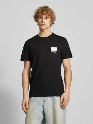 T-shirt z nadrukiem z logo Tommy Jeans Czarny